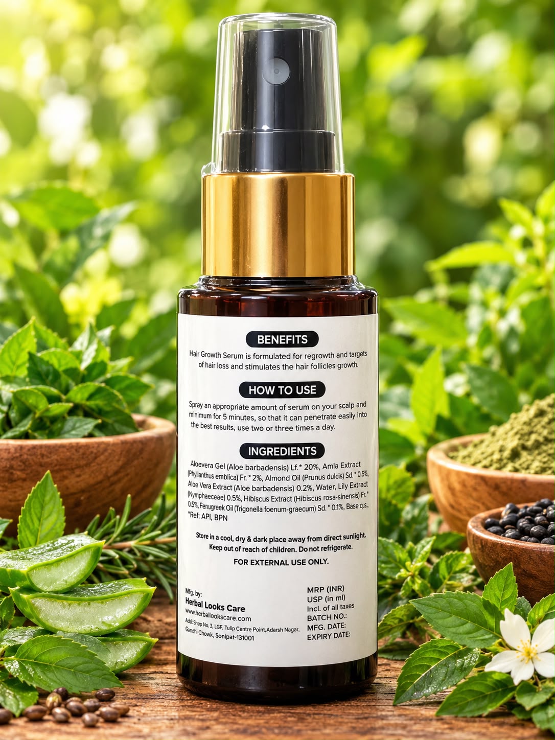 New Roots Growth Serum – Herbal Looks Care    (60 ml)