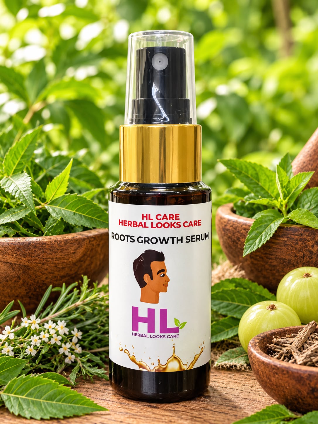 New Roots Growth Serum – Herbal Looks Care    (60 ml)